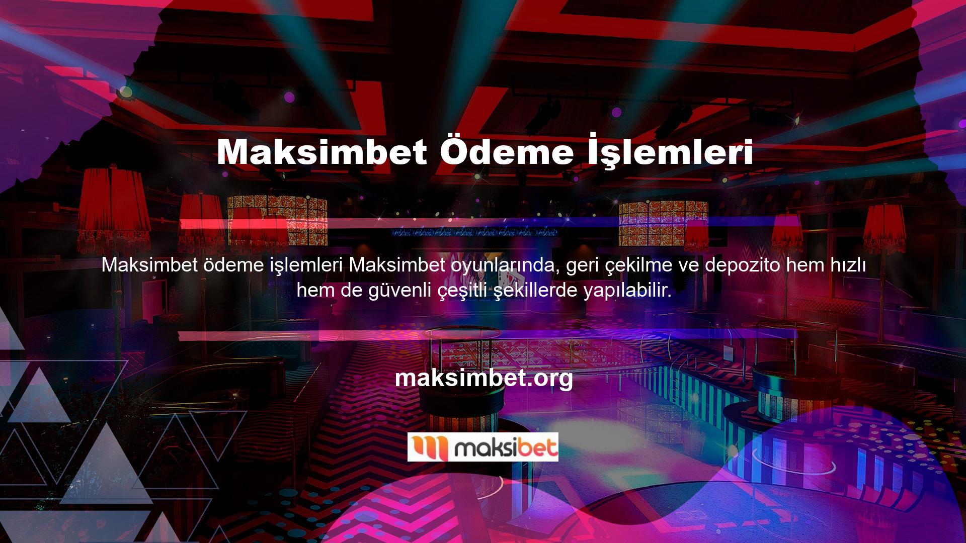 Maksimbet mevduat işlemleri üyelere birçok alternatif sunmaktadır